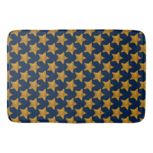 Marineblauwe gouden sterren thuis decor badmat