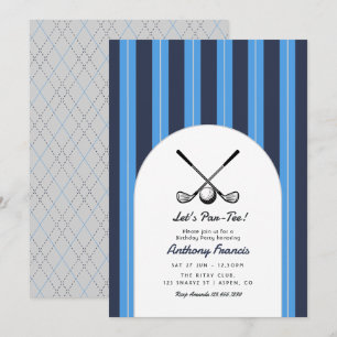 Marineblauwe, Hemelblauwe & Lichtgrijze Golf Verja Kaart
