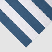 Marineblauwe strepen, witte strepen, gestreept pat tissuepapier (Detail)