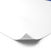 marineblauwe vioolbladvijg poster (Hoek)