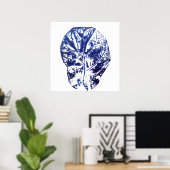 marineblauwe vioolbladvijg poster (Thuiskantoor)