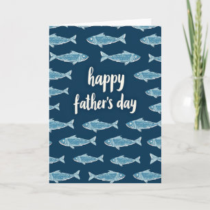 Marineblauwe Vis Vader Kaart