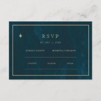 Marinegoud Sterren Bruiloft Website | RSVP QR-code