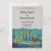  marinehaven bestemming bruiloft kaart (Voorkant)