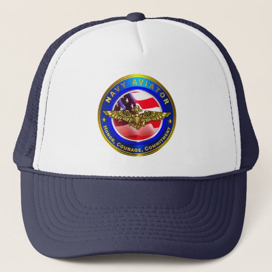 marineluchtvliegtuig trucker pet (Voorkant)