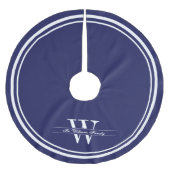 marinemonogram met dubbele grens kerstboom rok (Voorkant)