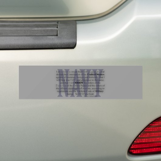 marineoath bumpersticker (Op auto)