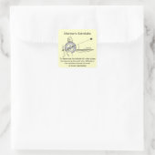 Mariner's Astrolabe Vierkante Sticker (Tas)