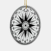 Mariner's Compass-versiering Keramisch Ornament (Rechts)
