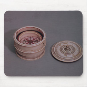 Mariner's kompas in een ivoren hoesje muismat