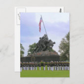 Marines bij het Briefkaart van Iwo Jima Statue (Voorkant / Achterkant)