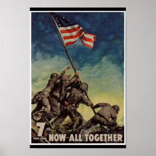 Marines bij Iwo Jima  Poster