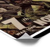 Marines bij Iwo Jima  Poster (Hoek)