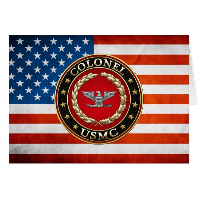 Marines des États-Unis : Colonel (USMC Col) [3D] (Devant horizontal)