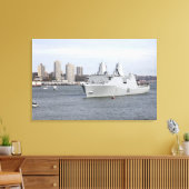 Marines en zweefgetouwen mannen de rails canvas afdruk (Insitu (Woonkamer))