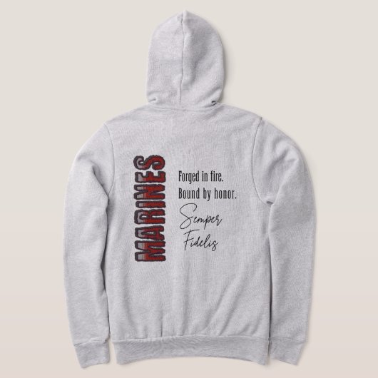 MARINES forgées en Sweat - shirt à capuche de zip (Couchage Retour)