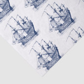 -marinesailingbakpatroon tissuepapier (Detail)