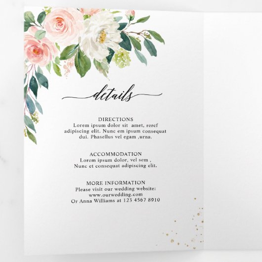 marineslag met pink en flesje drieluik aankondiging (Binnenzijde eerst)