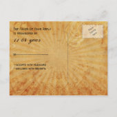 marineslag Vegas bruiloft rsvp Uitnodiging Briefkaart (Achterkant)