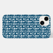 Marinesoldaat Element zee patroon Case-Mate iPhone Case (Achterkant (horizontaal))