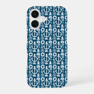 Marinesoldaat Element zee patroon iPhone 16 Hoesje