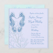 marinestrand - bruin - uitnodiging (Voorkant / Achterkant)