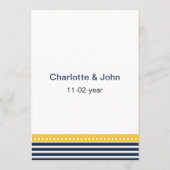 Marinestrepen, anker, nautische menukaarten menu (Achterkant)