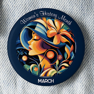 Marinevrouwen Geschiedenis Maand Ronde Button 5,7 Cm