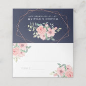 Marinewonden Waterverf Geometrische bruiloft (Buitenkant ongevouwen)