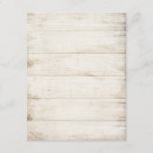 Marinewoud en Rust Boho Flowers Light Wood Wedding Informatiekaartje (Achterkant)