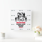 MARINIER-BEGING EINDIGT NOOIT VIERKANTE KLOK (Huis)