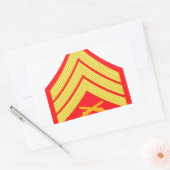 marinier rechthoekige sticker (Envelop)