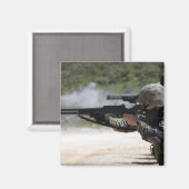 Mariniers die geweren schieten magneet (Voorkant / Achterkant)