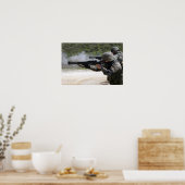 Mariniers die geweren schieten poster (Keuken)