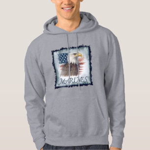 "Mariniers" over adelaar & vlag hoodie