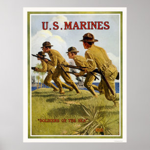 Mariniers - "soldaten van het zee" poster