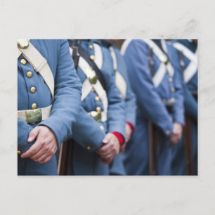 Mariniers uit het tijdperk van de Amerikaanse Burg Briefkaart