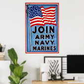 Mariniers van de marine~ Wereldoorlog Poster (Thuiskantoor)