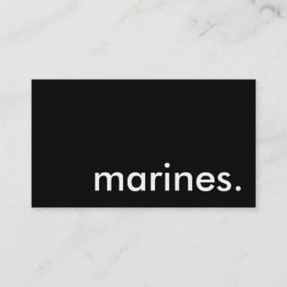 mariniers. visitekaartje