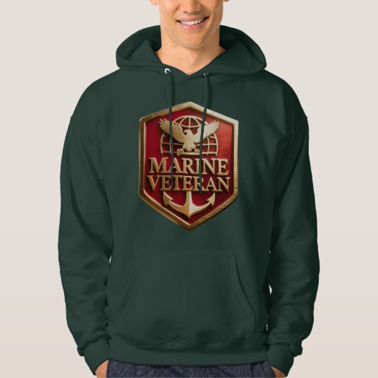 Marinierskorps Veteraan Hoodie (Voorkant)