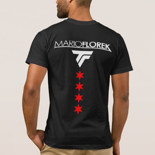 Mario Florek Chicago Trance Family Stars logo T-shirt (Achterkant)