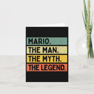 Mario Het Man De mythe De legende Grappige Persona Kaart