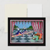 Marionette Curtsy ~ Briefkaart / Uitnodigingen (Voorkant / Achterkant)