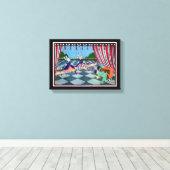 Marionette Curtsy CHANGE COLOR ~ Wrapped Canvas (Insitu (Houten vloer))