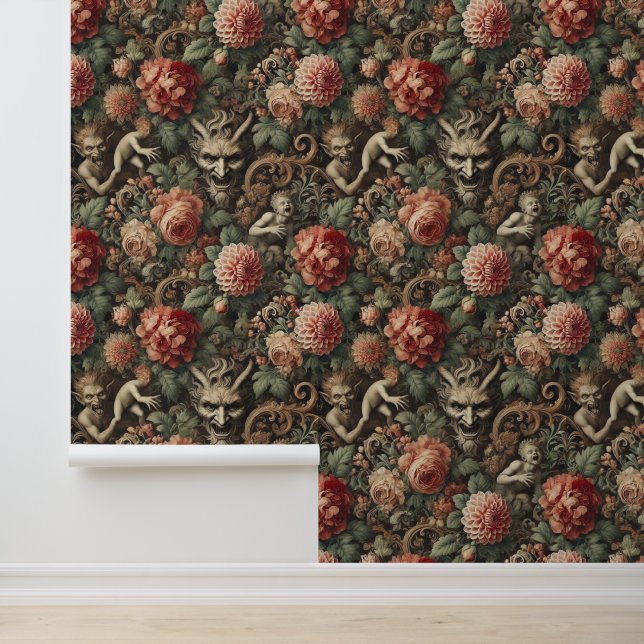 Marionetten voor de verdoemden - Gothic Floral Des Behang (Applicatie)