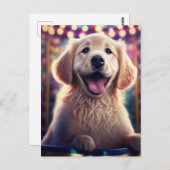 Marionnette d'or au Carnaval - Carte postale (Devant / Derrière)