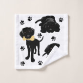 Marionnettes de Black Labrador Retriever (Gant de toilette)