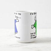 Marionnettes et Crayons Funny Mug (Centre)