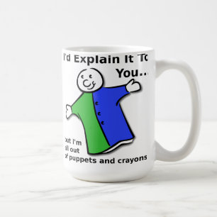 Marionnettes et Crayons Mug Drôle