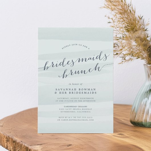 Marionnettes Sea Green Brunch Invitation